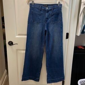 NEVER WORN! High waisted wide leg jeans